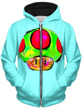 1 Up Unisex Zip-Up Hoodie Technodrome Epic Hoodie