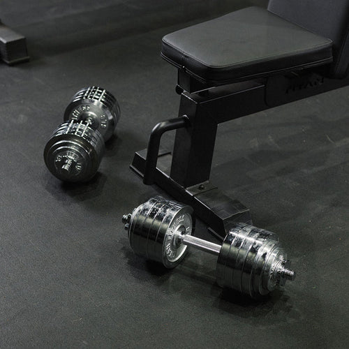 105 LB Set Adjustable Chrome Dumbbells