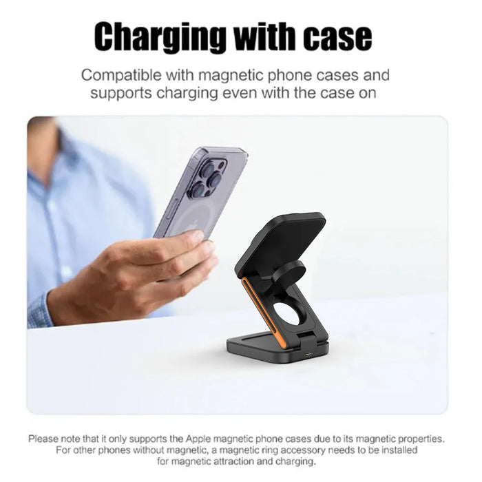 3 in 1 Foldable Charging Station - Versatile and Space-Saving Solution - RFE Marketing Ventures