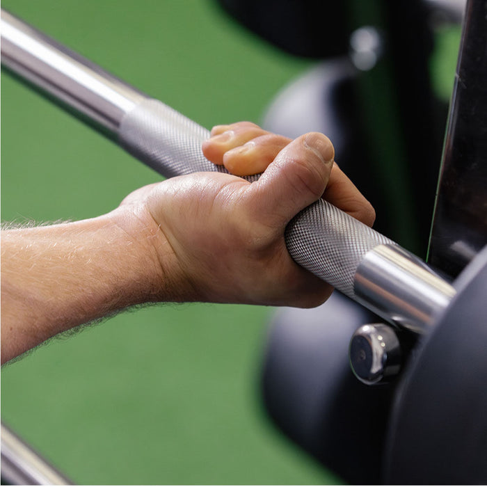 40 LB Straight Fixed Rubber Barbell
