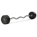 70 LB EZ Curl Fixed Urethane Barbell