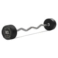 80 LB EZ Curl Fixed Urethane Barbell