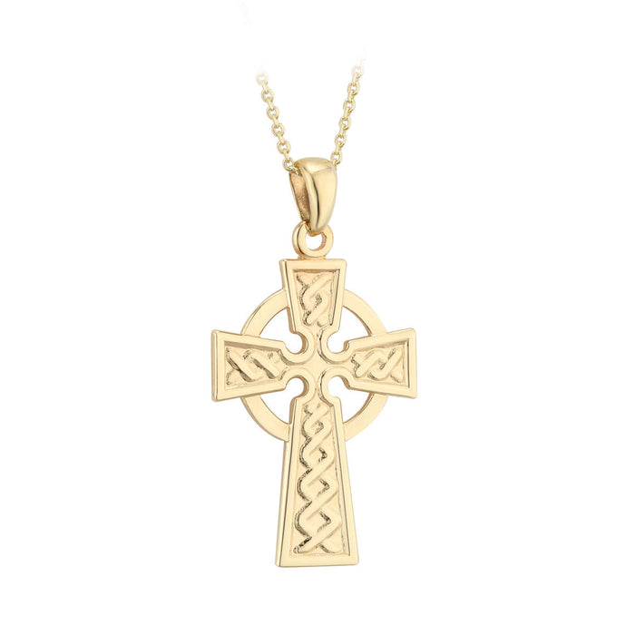 9K 21Mm Celtic Cross Pendant