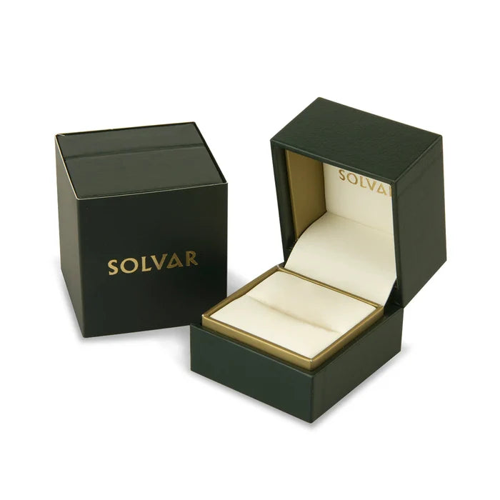 9K Gold Connemara Marble Claddagh Ring