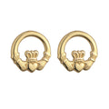 9k Gold Light Claddagh Earrings