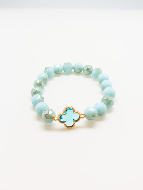 Abital Blue Clover Bracelet