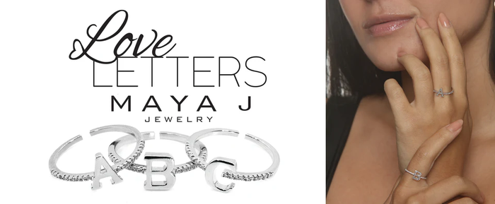 Adjustable Love Letter White Gold Ring | C