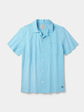 Aubin Washed Aqua Aldwin Jersey Shirt | Short Sleeve Shirt