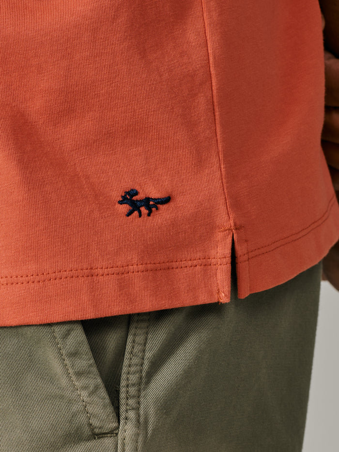 Aubin Coral Aldwin Jersey Shirt | Short Sleeve Shirt