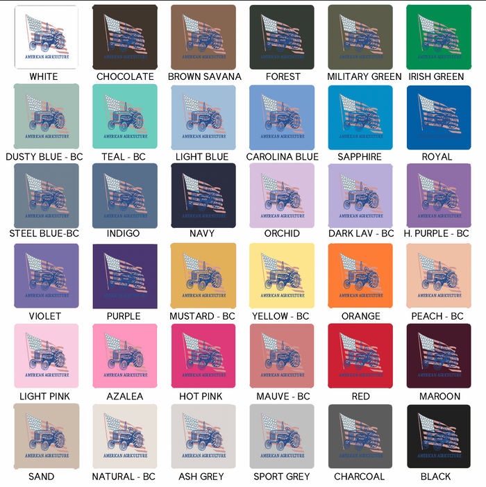 American Agriculture Tractor Flag – Hoodie