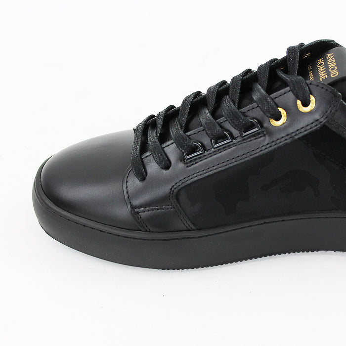 Android Homme - Venice Monocramatic Camo Trainers in Black - Nigel Clare