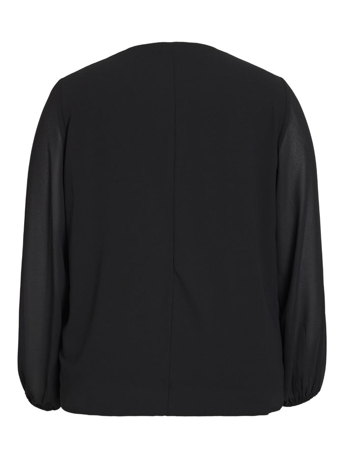 Anlis V-Neck Top (Black)