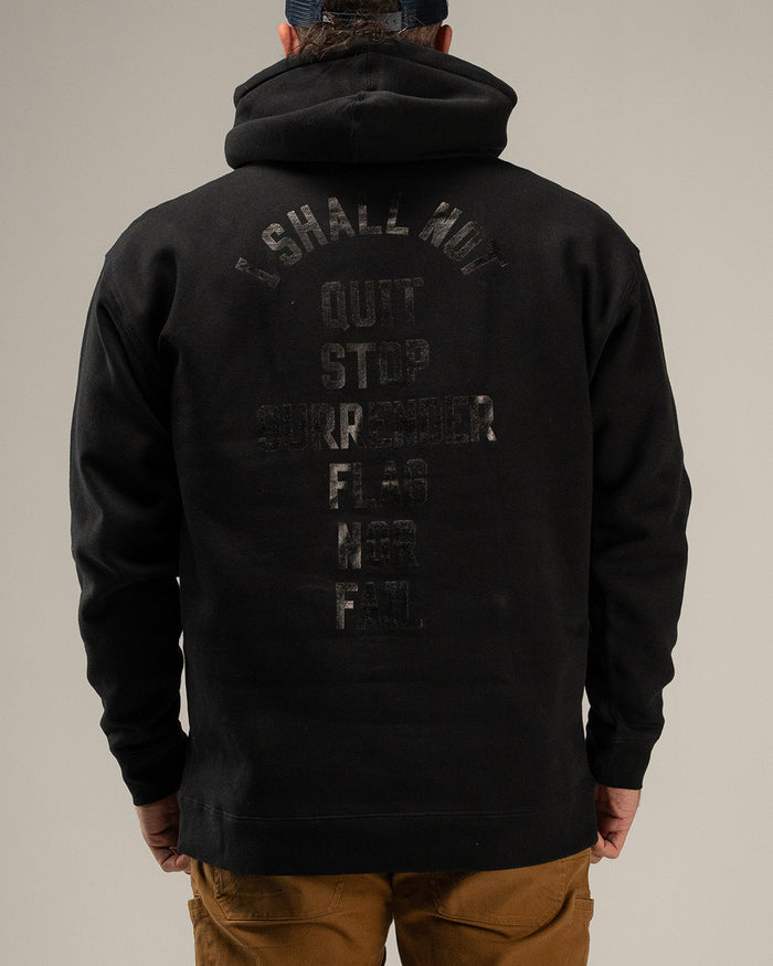 ANTHEM HOODIE - BLACK/BLACK