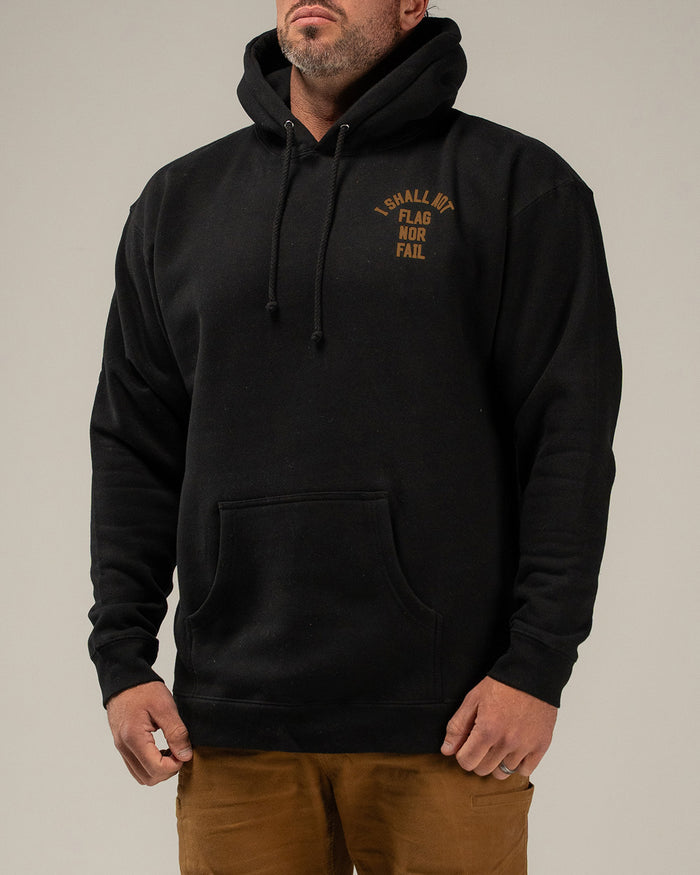 ANTHEM HOODIE - BLACK/BROWN