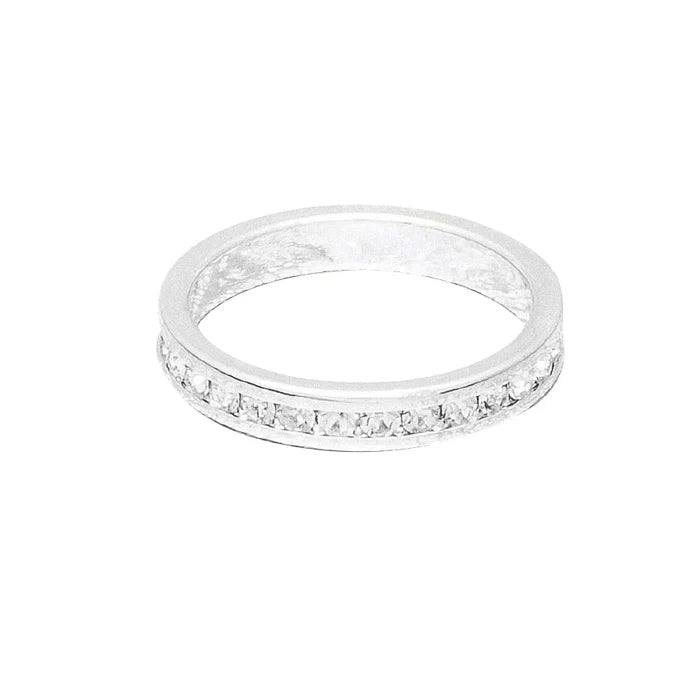 April (Diamond) White Gold Ring | Size 10