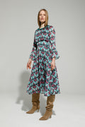 ARBOUR DRESS (GREEN/PINK)