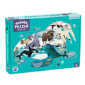Walrus shaped jigsaw puzzle featuring Arctic wildlife and 300 pieces
