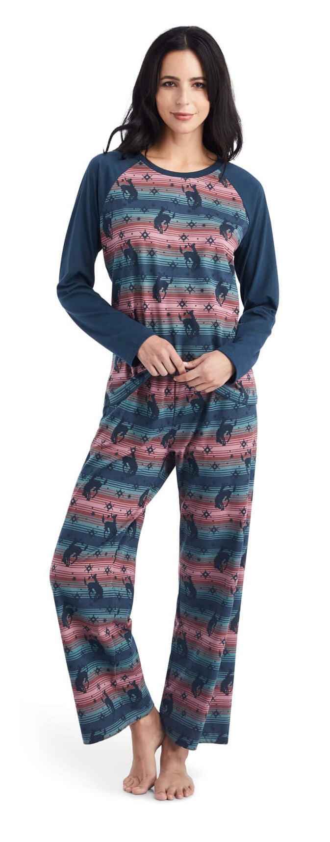 Ariat Women's Bucking Serape Pajama Set