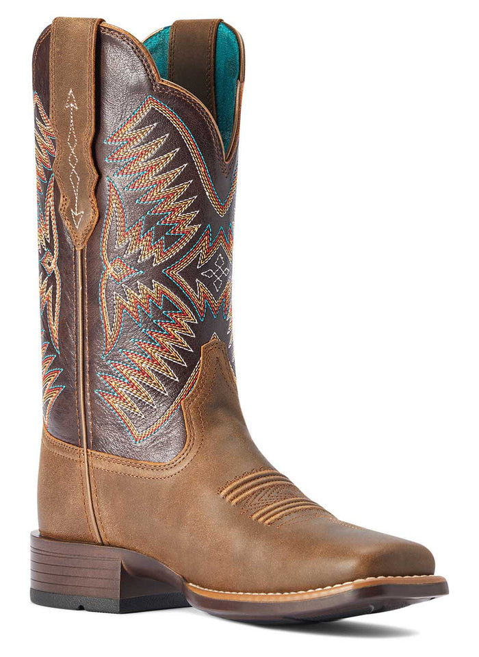 Jeffers - Ariat Women's Odessa StretchFit Western Boot, Fateful Brown - 6.5 - Fateful Brown