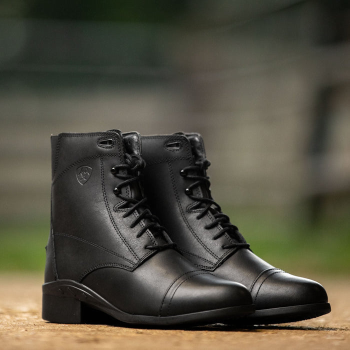Jeffers - Ariat Women's Scout Laced Paddock Boot, Black - 6.5