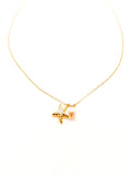 Ariel Starfish and Pearl Necklace in Gold