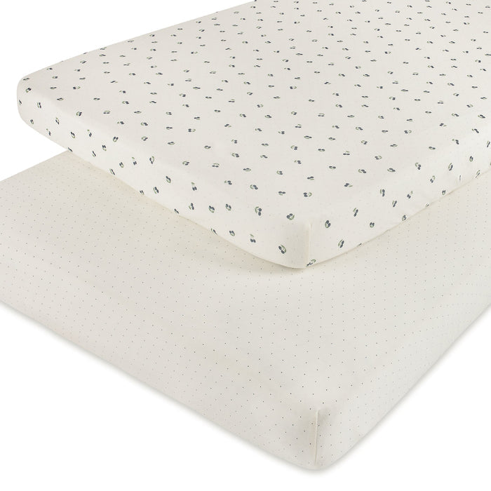 Aurora Classics Cotton Crib Sheet - 2 Pack