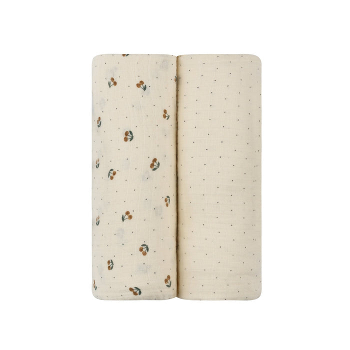 Aurora Classics Cotton Muslin Swaddle Blanket - 2 Pack