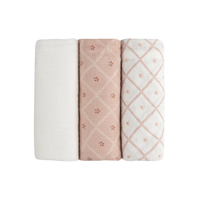 Aurora Classics Hypoallergenic Muslin Burp Cloth | 3-Pack