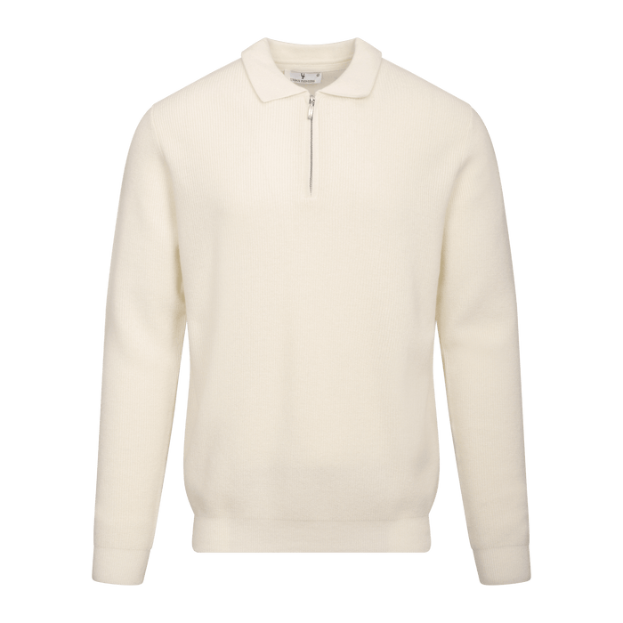 Urban Pioneers Male Austin Half-Zip SWEATER CREAM