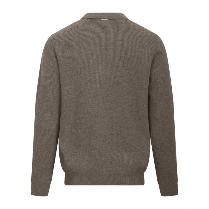 Urban Pioneers Male Austin Half-Zip SWEATER MID BROWN