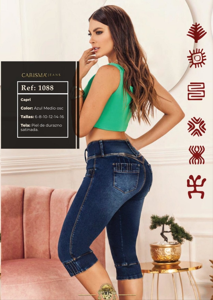 1088 100% Authentic Colombian Push Up Capri - RFE Marketing Ventures