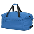 side view of large hodge and hodge holdall with two carry straps and rubber end zips
