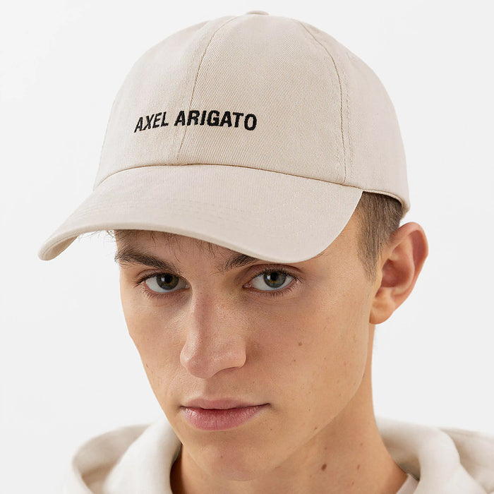 Axel Arigato - AA Logo Cap in Washed Beige - Nigel Clare