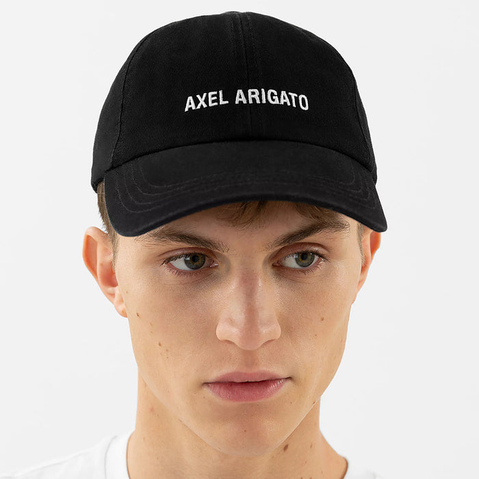 Axel Arigato - AA Logo Cap in Washed Black - Nigel Clare