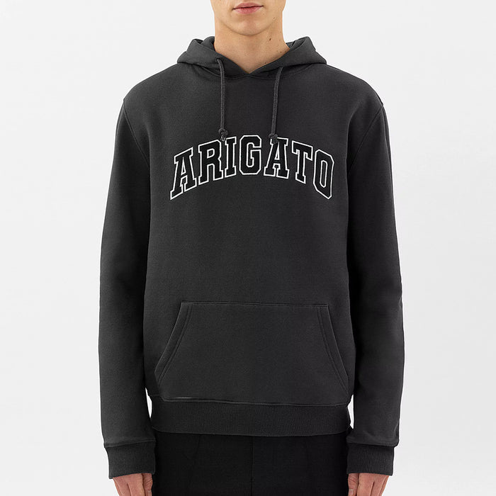 Axel Arigato - College Logo Hoodie in Faded Black - Nigel Clare