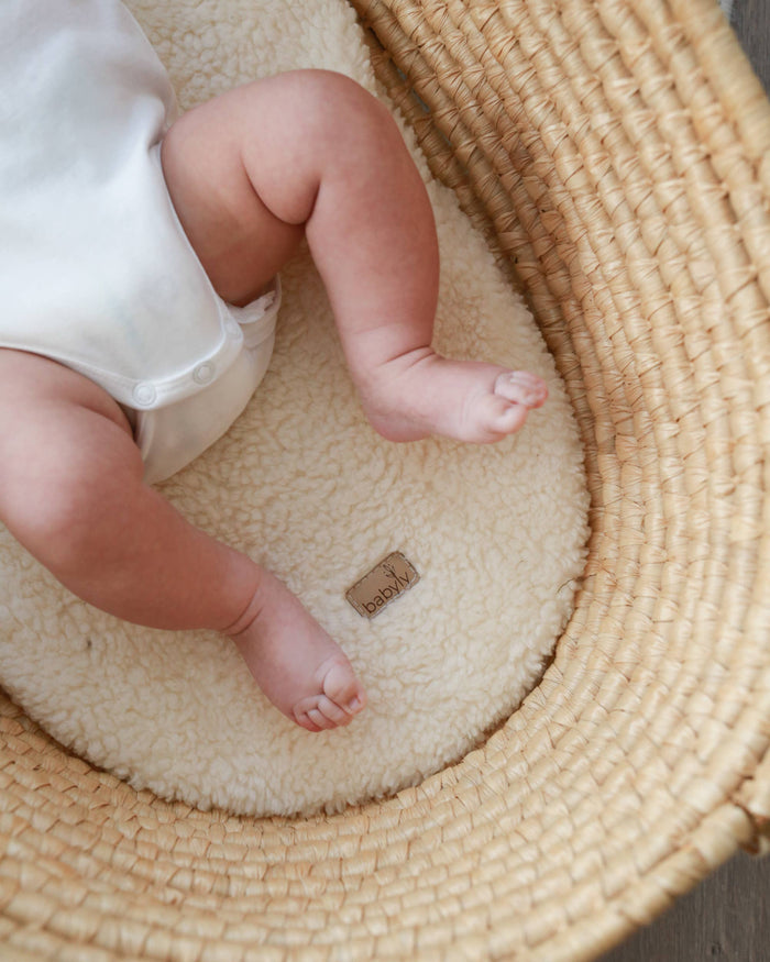 Babyly Teddy Fitted Bassinet Sheet
