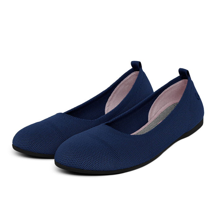 Giesswein Ballet Flats Round - bleu foncé 548