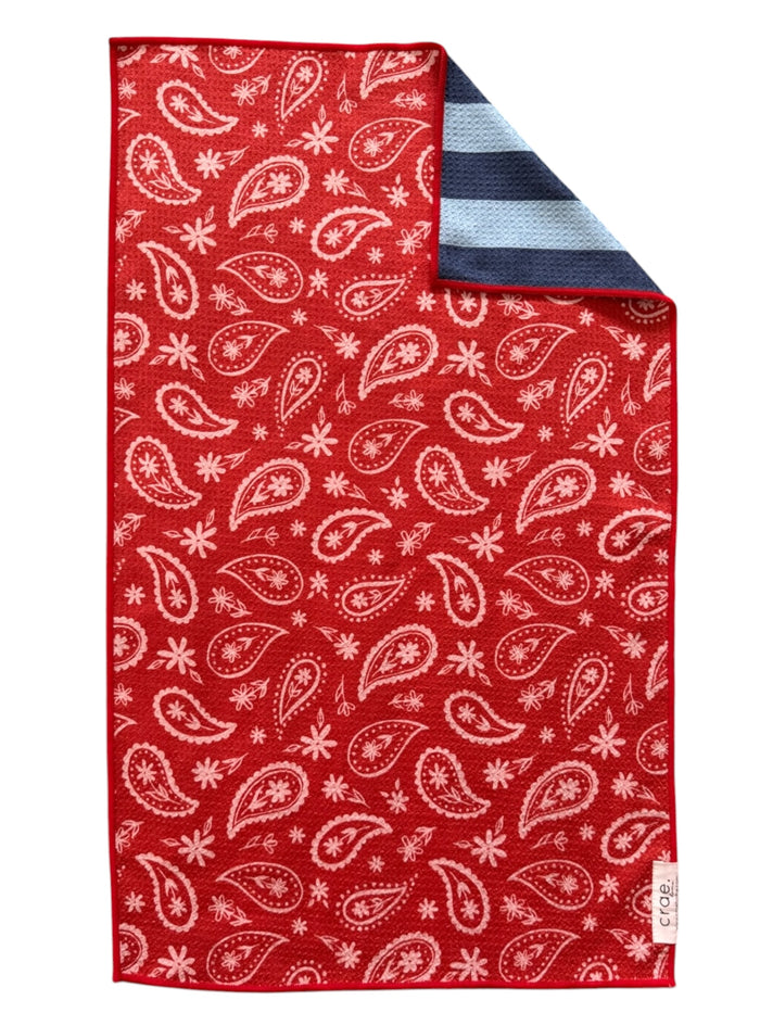Bandana Blues: Reversible Hand Towel