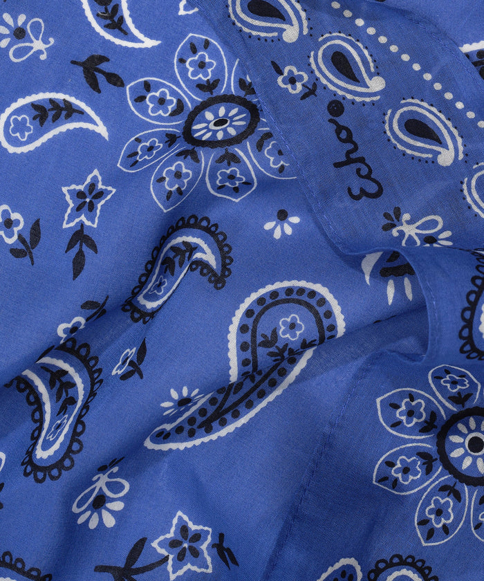 Bandana Triangle Scarf in color ultramarine