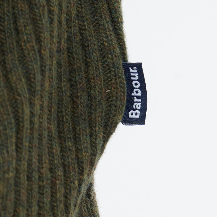 Barbour - Holden Half Zip Jumper in Olive Marl - Nigel Clare