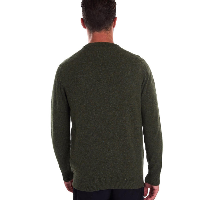 Barbour - Tisbury Crew Neck Knit Jumper in Forest - Nigel Clare