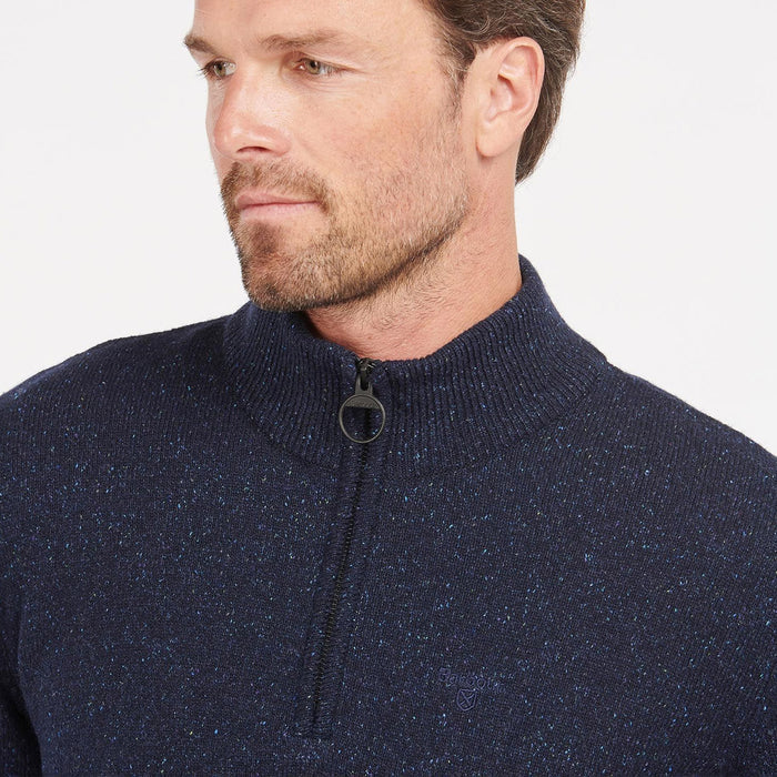 Barbour - Tisbury Half Zip Jumper in Navy - Nigel Clare