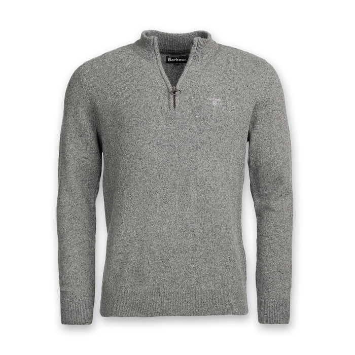 Barbour - Tisbury Knit Half Zip Jumper in Grey - Nigel Clare