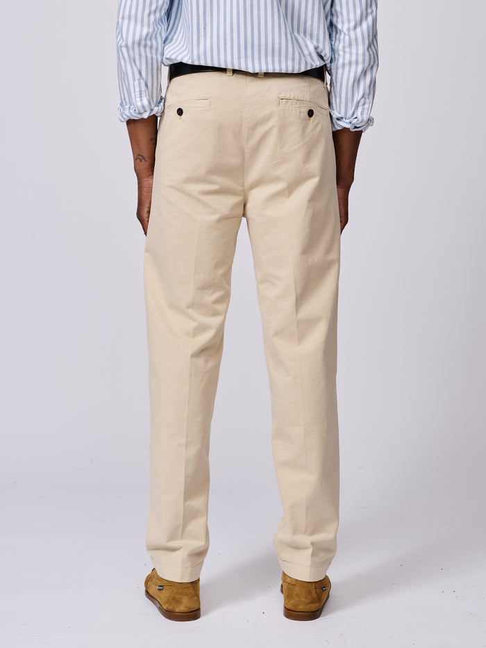 Aubin Washed Stone Barnstable Relaxed Fit Chino | Chinos