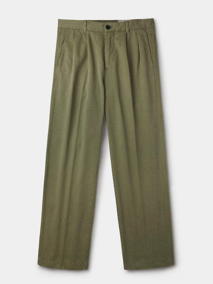 Aubin Khaki Barnstable Relaxed Fit Chino | Chinos