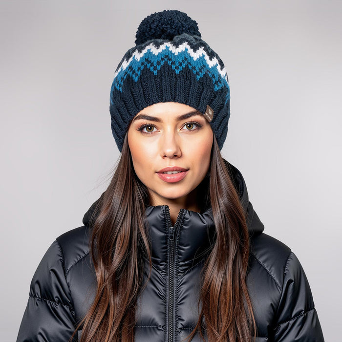 Giesswein Beanie Fäustling - bleu océan 540