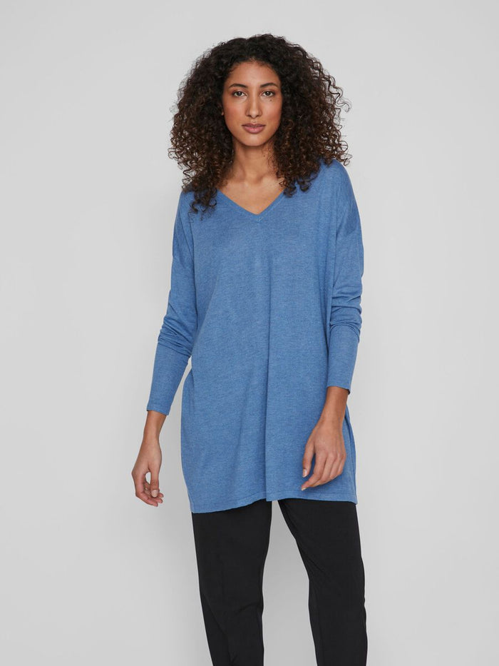 Bella V-Neck Top (Federal Blue)