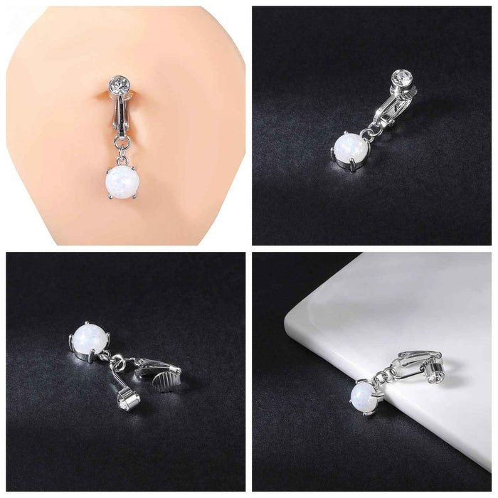 Clip-On Belly Button Piercing for Effortless Style and Comfort