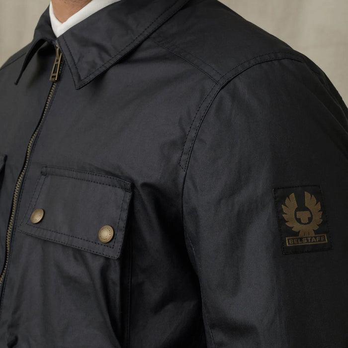 Belstaff - Dunstall Waxed Jacket in Dark Navy - Nigel Clare