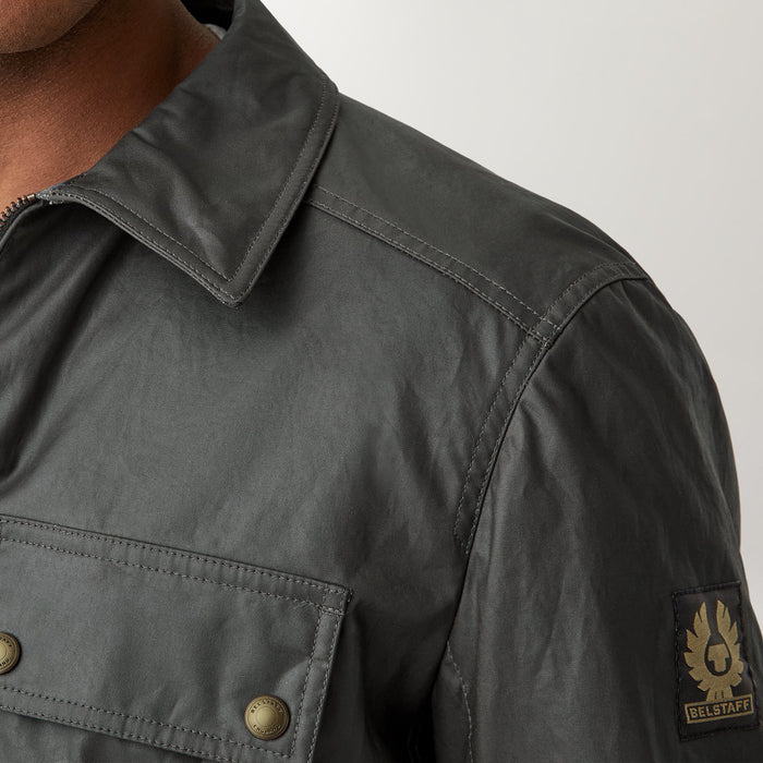 Belstaff - Dunstall Waxed Jacket in Granite Grey - Nigel Clare